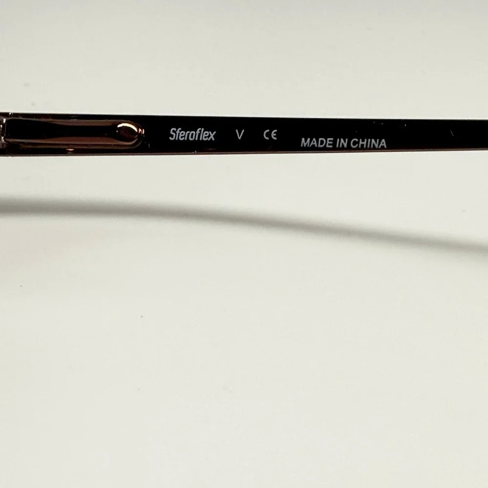 Sferoflex 2591 494 Copper Brown Oval Metal Eyeglass Frames 53-18-135